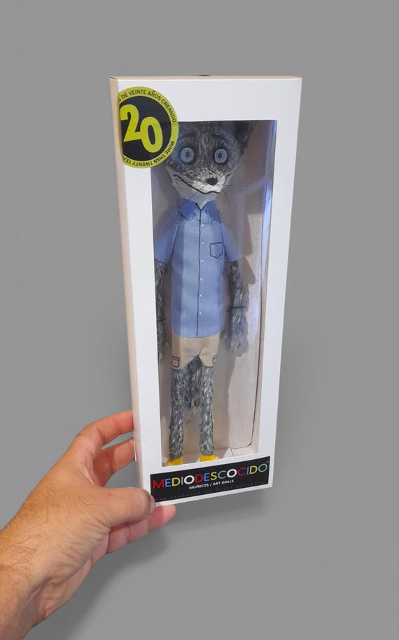 Kristofferson Art Doll - Fantastic Mr. Fox - Handmade - Original