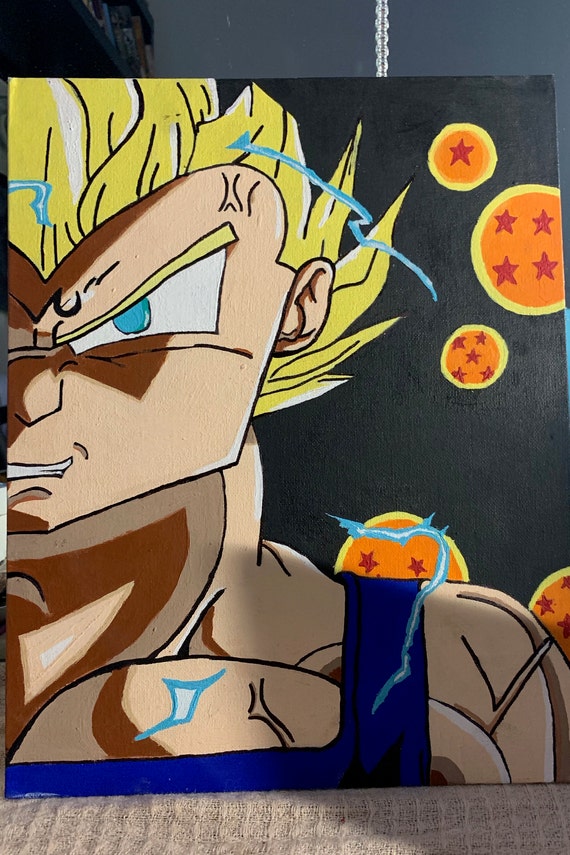 Vegeta  Dragon ball painting, Dragon ball artwork, Dragon ball art