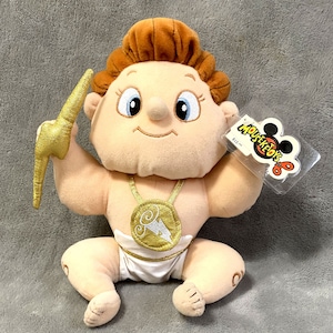NEW Disney Baby Hercules Stuffed Plush 90s Lightning Bolt RARE Etsy