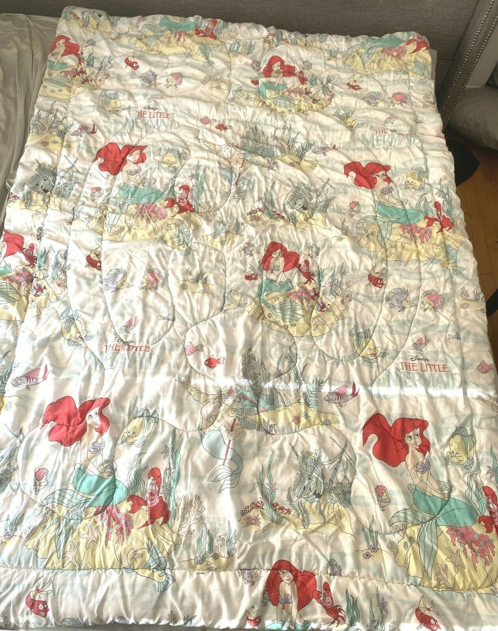 Vintage 90s The Little Mermaid Twin 6 Piece Bedding Set | Etsy