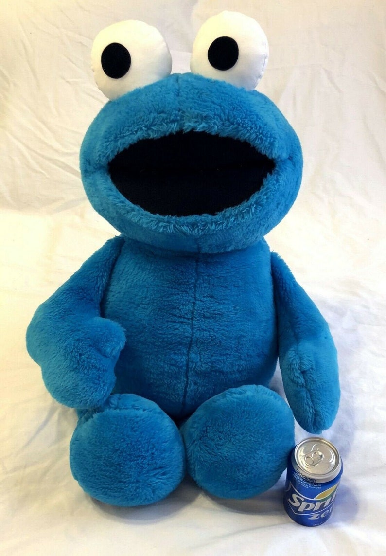 large cookie monster stuffed animal