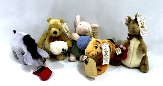 NEW Gund Classic Pooh Christmas Gifts Stuffed Plush Mini Set Lot
