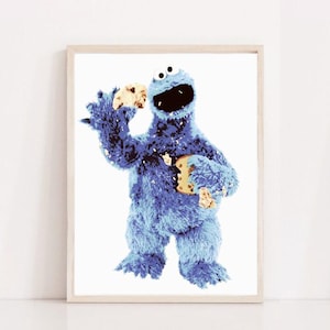 Impression numérique Cookie Monster