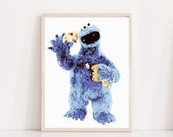 Cookie Monster Digital Print