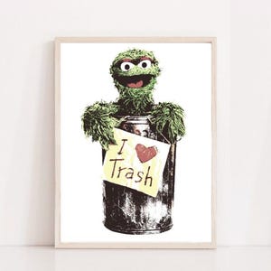 Oscar the Grouch Digital Print
