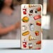 Samsung S8 Plus, S7 Edge FOOD clear CASE, Samsung S8 case, transparent case, Galaxy s6 case, Grand Prime case, Galaxy J3 case, street food