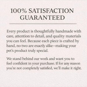 a sign that says, 100 % satisfaction guaranted
