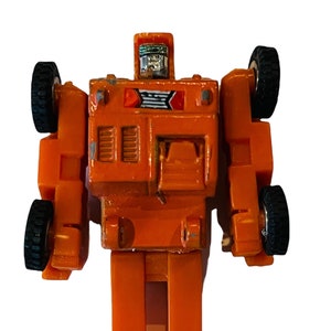 Figura de acción de juguete Gobots Transformer Spoons Forklift Bandai Vtg 1984, piezas de restauración BMC2