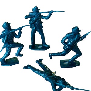 MPC cowboy western toy soldiers army men lot vtg western 1960s marx Civil War patriots