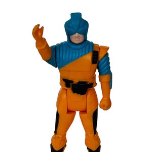 Sky Commanders mini RJ Scott Geyser Piloto de ataque Kenner azul Vtg figura juguete 1987