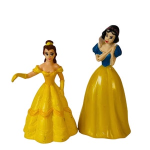 Figuritas blancanieves Siete enanitos Pastel Disney Topper Belle Applause Beauty Beast princesa en miniatura