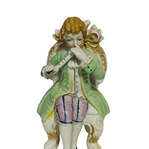 Andrea Sadek Figurine Sculpture Japan Victorian Antique vtg prince flute 075A