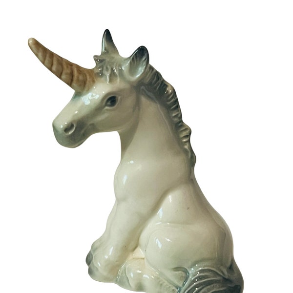 Unicorn Figurine vtg Goebel Hummel West Germany W Magical Horse pegasus white 4