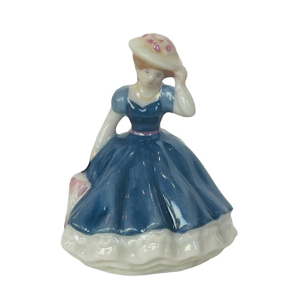 Royal Doulton Pretty Ladies Cardew Tiny Figurine England Victorian Fashion Mary