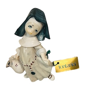 Roman Fontanini Italy figurine Depose Simonetti sister nun catholic gift rosary