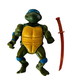 Teenage Mutant Ninja Turtles vintage figure toy tmnt moc playmates retro vtg Mirage accessory accessories weapons Parts 1988 Leonardo katana