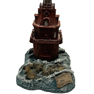 Lighthouse figurine Great World sculpture vtg Harbour Ship John Shoal Delaware