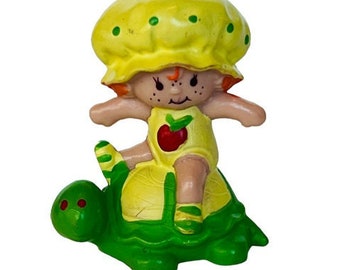 Strawberry Shortcake 1982 giocattolo figura bambola pvc Kenner vtg mini Apple Dumplin RARO