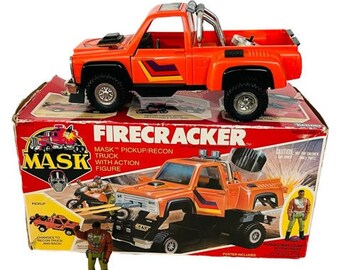 Kenner M.A.S.K Firecracker W/ Hondo MacLean Please Read