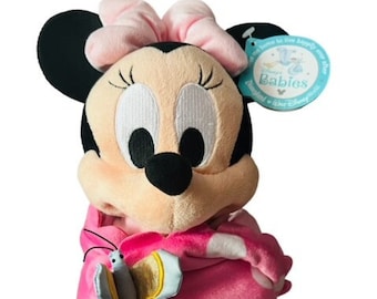 Minnie Mouse Walt Disney Plush Stuffed Animal vtg Park Disneyland Souvenir World