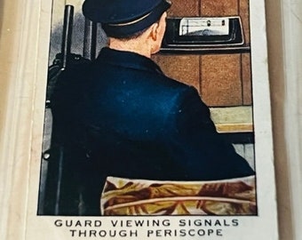 Railroad Card Train Railway Equipment 1938 Wills Imperial tobacco Periscope HO