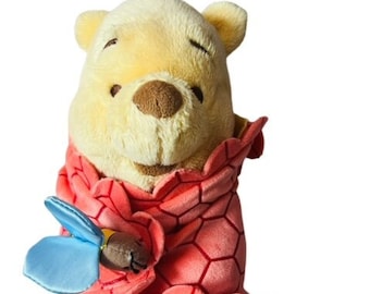 Winnie Pooh Walt Disney Plush Stuffed Animal vtg Parks Disneyland Souvenir World