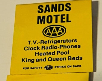 Vintage Match Book Advertising matchbook Sands Motel San Luis Obispo California