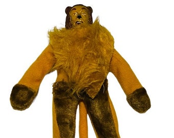 Mego Wizard Oz Vtg Action figure doll 1972 toy Cowardly Lion Bert Lahr courage BM2