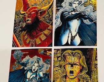 Lady Death Comic Trading Cards Lot Chromium Chaos Cryptic Chrome