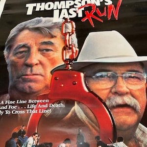 Bioscoopbioscoopposter Lobbykaart 1986 Thompsons Last Run Wilford Brimley