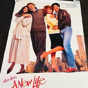 Kino Kino Poster Lobby Karte 1988 A New Life Alan Alda Comedy vtg vhs