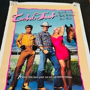 Kino Kino Poster Lobby Karte vtg 1989 Kalte Füße Rip Torn Carradine