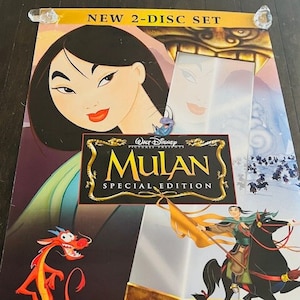 Kino Kino Plakat Eingangskarte 1999 Mulan Disney Special Edition Vtg
