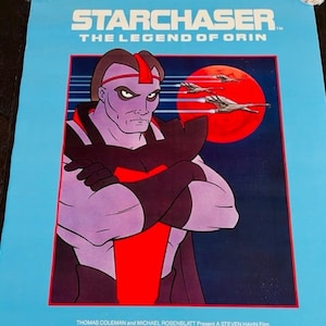 Movie Theater Kino Posterlobby Karte vtg 1985 Star Chaser Legende von Orin Anime