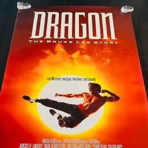 Kino Kino Poster Lobby Karte vtg 1993 Drache Bruce Lee Story Kung Fu
