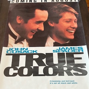 Kino Kino Poster Lobby Karte 1991 True Colors John Cusack Spader vtg