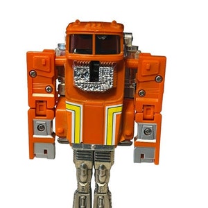Transformers Gobots Vtg figure toy robot 1984 Bandai Staks Stacks Orange Truck BMC2