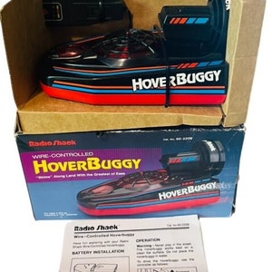 Hover Buggy Boat Water Toy Radio Shack Remote Control Car Vtg Wire Box Drag Race