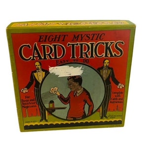 Magician toy vtg Magic Shop Trick 1940s Whitman Publishing Mystic empty box easy