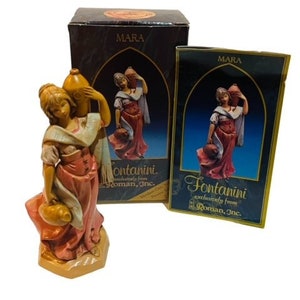 Roman Fontanini Italy figurine Nativity Christmas Depose BOX vtg Mara woman well