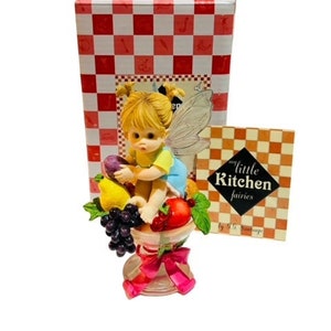 My Little Kitchen Fairies figurine Enesco fairy pixie elf NIB box Chocolate Love