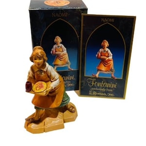 Roman Fontanini Italy figurine Nativity Christmas Depose BOX vtg Naomi Bible nib
