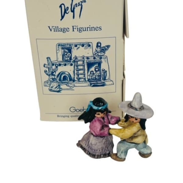 DeGrazia Goebel Hummel Figurine box signed native miniature 8578 Lets Dance love