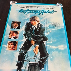 Kino Kino Poster Lobby Karte vtg 1986 Escape Artist Raul Julia RARE sp
