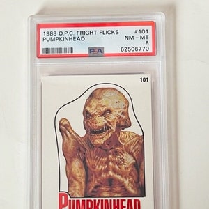 Pumpkinhead Fright Flicks Tarjeta OPC 1988 MGM Horror Monster PSA 8 Pop 1/1 alienígena