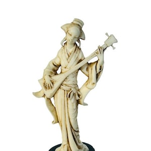 Roman Fontanini Depositato Italy figurine Samurai Wu Tang Geisha Mandolin guitar