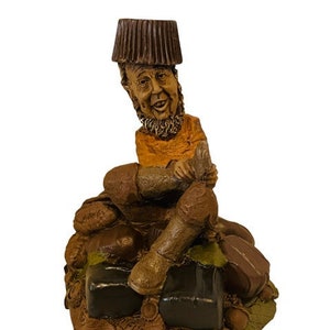 Tom Clark Gnome Figurine vtg sculpture elf SIGNED Cairn Fudge candy chocolate