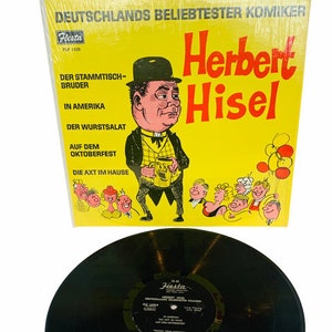 Vinyl record lp vintage music 33 rpm 12 inch 12&quot; vtg original case 1968 Germany World music comedy Herbert Hisel Deutschlands