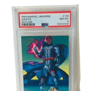 Gerechtigkeit Marvel Universum Comic Karte Flair PSA 8 X-Men #134 POP 2 rookie rc NEUWERTIG