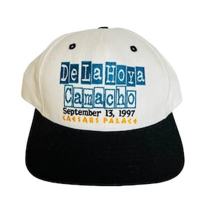 Oscar De La Hoya Hat Cap VS Héctor Macho Camacho vtg 1997 Caesars Palace Boxeo